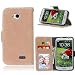 Produktbild GHC Cases & Covers, Für LG Optimus L70 D320 Dual D325 Solid Color Premium PU Ledertasche Deckel Mattglas Flip Stand Case Etui mit Etikettenrahmen (Color : 5, Size : LG Optimus L70 D320 Dual D325)