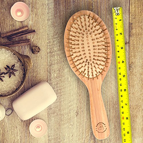 Bambushaarbürste in umweltfreundlicher Verpackung, natürliche Entwirrungsbürste für alle Haartypen, Bambusborsten massieren die Kopfhaut, jetzt bestellen! - 6