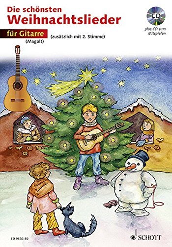 Download Die schönsten Weihnachtslieder: sehr leicht bearbeitet. 1-2 Gitarren. Ausgabe mit CD.
