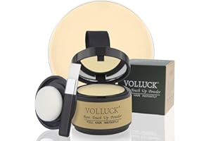 VOLLUCK Retouche Racines Cheveux, Longue Durée Naturel Poudre Densifiante Cheveux Femme Homme, Produit Cheveux 4 g (Doré Clair)