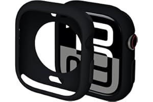 Miimall Protective Case for Apple Watch Series 11 10 42mm/46mm, Multi-colour iWatch Series 10 Case for Women Men, Anti-Scratch Shockproof Soft TPU Bumper Cover for Apple Watch 11 42mm-Black