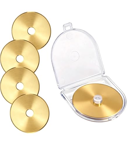 Lot De 10 Lames Rotatives 45 Mm Titane – Pour OLFA, Fiskars, Quilting – Neuves