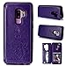 Produktbild Samsung Galaxy S9 Plus Hülle,S9 Plus Handyhülle,Roreikes Brieftasche Ledertasche Flip Cover Schutzhülle Case [Ständer Funktion] [Kartensteckplätze] [Magnetic Closure Snap] Premium PU Skinned butterfly embossing Design Klapphülle Etui im Bookstyle Bumper Magnetverschluss für Samsung Galaxy S9 Plus(2018)