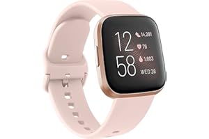 Yisica für Fitbit Versa 2 Armband/Fitbit Versa Armband Damen Herren, Sport Ersatzarmbänder für Fitbit Versa 2 / Fitbit Versa Lite/Fitbit Versa (Rosa)