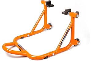 Grand Pitstop Cavalletto posteriore universale per ruote da skate attaccate alla bici con supporto forcellone (smontabile) (Orange)