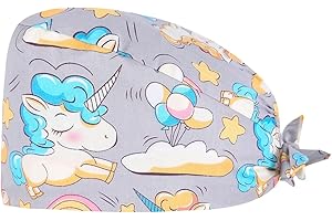 Visxcnu Cuffie da Infermiera monouso,Calotta chirurgica in Tessuto per Infermieri, Medici, Dentisti, farmacisti, veterinari, Personale Medico, Taglia Riutilizzabile(NO.8)