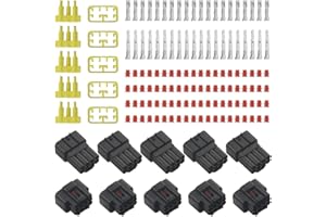 WMYCONGCONG 5 set da 2,3 mm, 8 pin, connettore elettrico impermeabile e presa per uso automobilistico