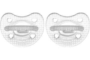 Chicco PhysioLuxe gummiform, silikonnapp 2–6 månader, mjukt och känsligt gummi, 2 st, ny version, neutral