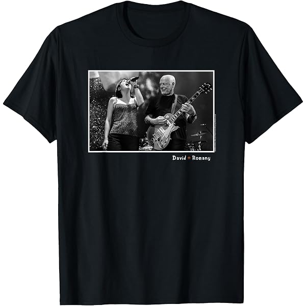 T-Shirt David Gilmour Luck And Strange – Graphique Concert Moons – Produit Officiel 2024