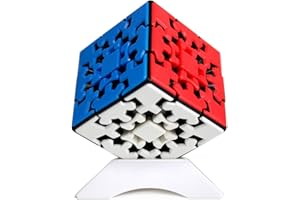 OJIN YUMO Zahnradwürfel 3x3 Puzzle Kungfu Würfel 3D Puzzle 3x3x3 Würfel Puzzle Glatter Würfel Twist Puzzle Würfel mit einem Würfelstativ (Stickerless)