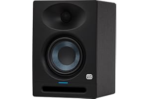 PreSonus Eris Studio 4 Monitor Attivo da Studio, Altoparlante da 4,5", Suono Preciso per Produzione Musicale, Home Studio, DJ, Guida d’Onda EBM a 2 Vie, Potente, Compatto, di Alta Qualità, Nero