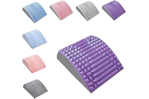 Hoomall Lendenwirbelkissen Stützen Eva, Stufenlagerungswürfel Orthopädisch Lendenkissen, Massagekissen Reduzieren Wirbelsäule Rücken Schmerzen Linderung Lordosenstütze für Bett Sofa Auto