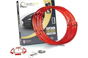 ALLOYGATOR Lot de 4 Protections pour Roues - Rouge