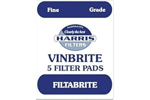 HARRIS FILTERS Home Brew & Wine Making - Pack of 5 Harris Fine Grade Filtabrite Pads to Fit Mk 3 Vinbrite Filter