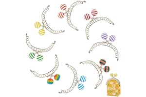 PH PandaHall 8pz Clic Clac per Portamonete Uncinetto Chiusura a Telaio in Metallo, 80mm Telaio Borsa Metallo Chiusura Clic Clac per Portamonete Borsetta Fai da Te, Platino