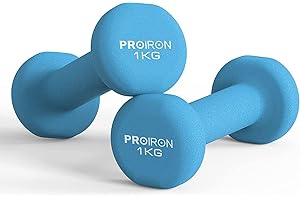 PROIRON Pesi Palestra in Casa Fitness e Palestra Manubri e Pesi Fitness Pesi per Palestra Manubrio (Set di 2) 1-10kg