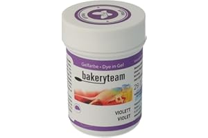 ‎BAKERYTEAM bakeryteam Lebensmittelfarbe Glasurfarbe Icing Colour Gelfarbe Violet 35g