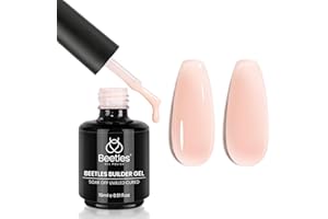 ‎BEETLES GEL POLISH Beetles Nagelaufbau Gel 7 in 1 Aufbau- und Verstärkungsgel Nude-Farb-Gelee-Gel Beige Gel Aufbauverlängerung Nagelgel Abdeckgel Nagelstudio DIY Maniküre Nailart Design für Frauen