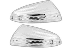 Yearninglife Auto Links + Rechts Aussenspiegel Blinker Spiegelblinker Set, LED Rückspiegel Blinker Für W204 S204 W639 A2048200721 ​​A2048200821