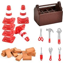 Puppenhaus Miniatur Zubehör Set – 13-teiliges Weihnachts-Wichtel-Set Mit Grußkarten | Für DIY-Deko & Spielhaus