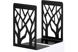 INNÔPLUS Buchstütze, Buchstützen, Book holder CD Kinder Metall, Bücher Halter für Regal, Ordnerhalter DVD Unsichtbares Bücherregal, Bookends Buchstopper, Buchhalterung Buch Halter Buchbeschwerer 1 Paar Schwarz