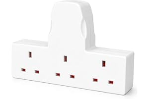 VIVO TECHNOLOGIES 13A 3 Gang UK 3-Pin Power Adapter Multi Plug Socket Extender, Compact Cable-Free Design, BS 1363-3 Certified for Home, Kitchen & Office Use