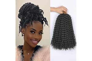 ‎YDDM Passion Twist Hair, 7 Packungen 12 Zoll Crochet Braids Hair Wasserwellen-Häkelhaar für langes böhmisches Haar braids kunsthaar,YDDM Passion Twist Crochet Hair Synthetische Haarverlängerungen 2#