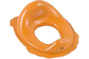 Hylat Baby Toilettensitz Kinder hilfreich beim Toilettentraining, für Mädchen und Jungen, solides Material, Antirutsch Gummi, Farbe:orange, Motiv:Fox, Marke:Hylat Baby
