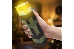 MeiKYing Wall Fackel Nachtlicht Fackel Lampe Wandlampe 28cm, mit 4 Farbe,USB Wiederaufladbar Nachtlampe Kinder, 3D Torch Lamp Nachttischlampe für Kinderzimmer Wohnzimmer Gaming Room Study Room