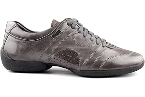 Portdance Hommes Sneakers/Dance Sneakers PD Casual - Cuir Noir - Semelle de Sneaker - Made in Portugal