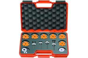 CMT ORANGE TOOLS 923.001.11 - SET MIT 7 SCHLITZFRÄSER Z3 HW MIT 4 SPANNFUTTERN S=8