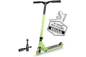 VOKUL TRII S2 Pro Stunt Scooter - Freestyle Tricks Stuntscooter Roller mit 100mm Rädern - mit 360 Grad schwenkbare Chromoly Lenker für 6+ Kinder & Erwachsene Trickscooter…