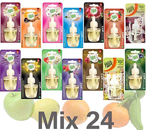 24x Fresh&More Duftstecker Mix Nachfüller Passend Für E-Stecker - 19ml