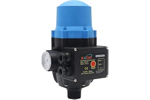 KATSU TOOLS KATSU Automatic Water Pump Pressure Control Switch 220V IP65 Electronic Adjustable Uper and Lower Pressure Controller, for Vortex and Garden Pumps, Clean Water Pump 151019