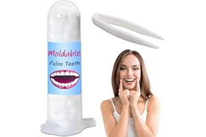 WHILISSMSY Tooth Filling Repair Kit,Dental Temporary Tooth Filling for Missing Broken Tooth Moldable Fake Teeth（10ml）