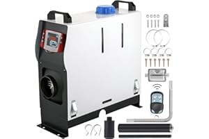 VEVOR Calentador de Aire Diesel 5 kW, Calefacción Estacionaria 12 V Diesel Portátil, Calentador de Estacionamiento Diesel, Calefacción Estática Furgoneta, Diesel Calentador Coche, con Pantalla LCD