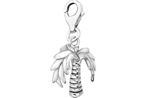 Quiges Plateado Tema de la Naturaleza Colgante con Clip con Cierre de Langosta para Pulseras
