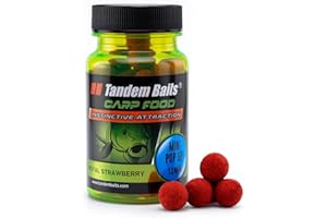 Tandem Baits Bouillettes Flottantes Pop Up pour La Pêche À La Carpe Zig Rig Chod Rig Carp Food Perfection Mini Pop-Up 12 mm 30 g