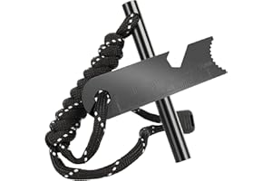 UKOFEW Pierre A Feu Kit, Silex de Survie, Pierre à Feu de Survie, Simple et Efficace, pour 20000+ Allumages, pour Camping, Randonnée, Kit de Survie