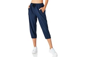 Butrends Lekkie spodnie jogger capri damskie szybkoschnące spodnie treningowe 3/4 fitness krótkie spodnie do biegania Casualowe spodnie trekkingowe z kieszenią