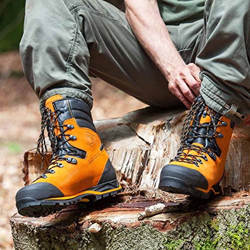 HAIX Herren Schnittschutzschuhe Protector Forest orange, UK 9.0 / EU 43 - 5