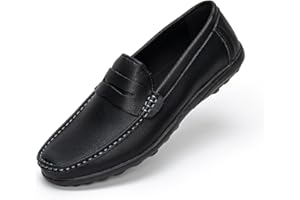 Rusffes Men's Loafers Flat Slip-on Driving Shoes Breathable Casual Moccasin Shoes