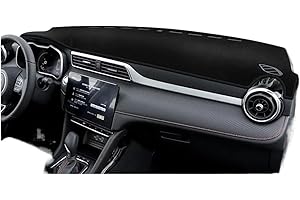 UPGENT Cubierta salpicadero Coche para MG ZS para MGZS 2017 2018 2019 2020 2021 2022 2023, Alfombrillas Salpicadero Coche, Parasol para Evitar Alfombras Ligeras, Funda Anti-UV Fundas Salpicadero(A-LHD)