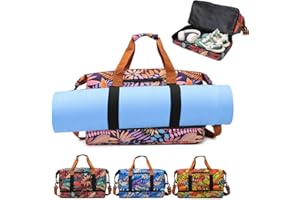 Aikelai Yogatasche groß Damen,Yogamattentasche Damen,Taschen für Yogamatten,Sport Tasche Damen Fitness,Sporttasche Damen,Yogatasche für Matte und Zubehör