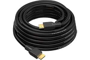 10 m kabel HDMI v1.4 firmy True HQ™, długi przewód o dużej prędkości z Ethernet ARC 3D, Full HD 1080P PS4 Xbox One Sky HD TV, laptop, monitor komputerowy, CCTV, czarny i pozłacany