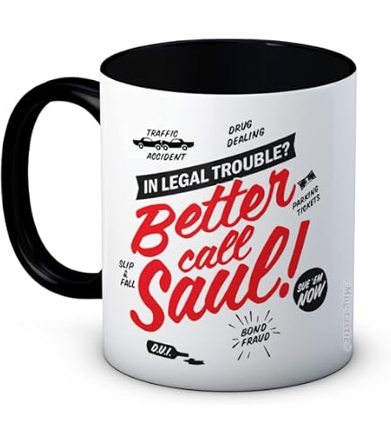 Better Call Saul - Breaking Bad - Ceramic Coffee Mug (Red) : Amazon.co.uk:  Home & Kitchen