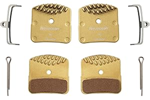 NEUOCEAN 2Pair Disc Brake Pads With Cooling Fin, Bicycle Brake Pads For SHIMANO DEORE XT M8000 / SAINT M820 / ZEE M640 Series