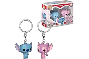 FYDZBSL Stitch Porte-clés Stitch Keychain - 2pcs Stitch Keyring Chaîne de Clé Stitch Mini Figurines Porte Clés Keyring Chaîne de Clé Dessin Animé Accessoires Décoration Voiture