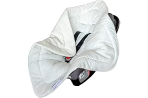 ‎ORSON FOR ORSON for® | Einschlagdecke babyschale, weiche für Neugeborenen |100% Bio-Baumwolle | Oeko-Tex | Winter | Babydecke für Kinderwagen, Kindersitz oder Babybett | Ganzjährig einsetzbar (Beige с)