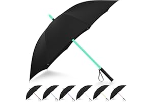 BESTKEE Parapluie à LED, Sabre Laser à Laser, Parapluie avec 7 Couleurs et Lampe de Poche intégrée